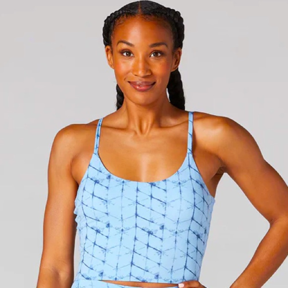 Tavi Active Sold @Neiman Marcus Wave Chevron Cami Bra SzXS